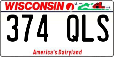 WI license plate 374QLS