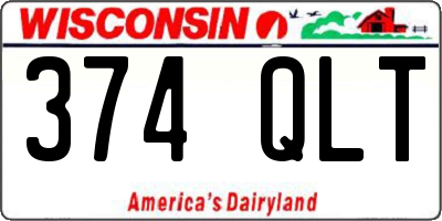 WI license plate 374QLT