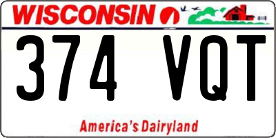 WI license plate 374VQT