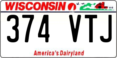 WI license plate 374VTJ