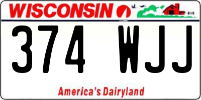 WI license plate 374WJJ