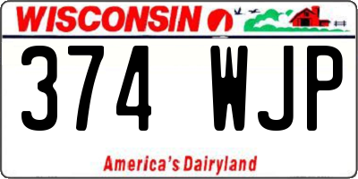 WI license plate 374WJP