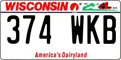 WI license plate 374WKB