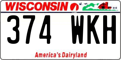 WI license plate 374WKH