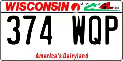 WI license plate 374WQP