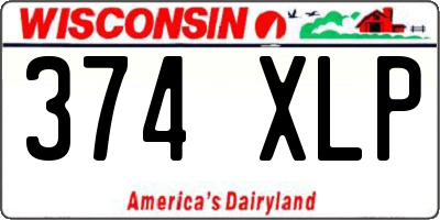 WI license plate 374XLP