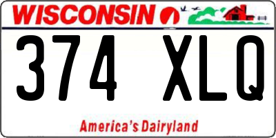 WI license plate 374XLQ