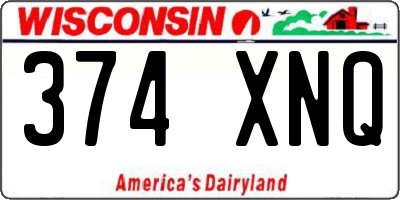 WI license plate 374XNQ