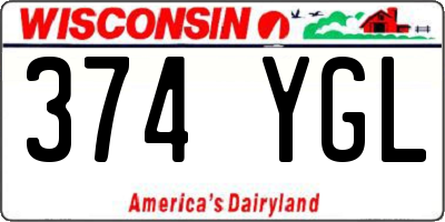 WI license plate 374YGL
