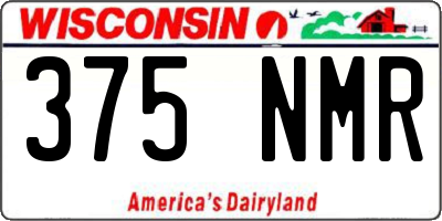 WI license plate 375NMR