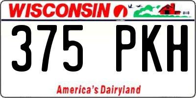 WI license plate 375PKH