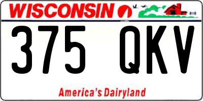 WI license plate 375QKV