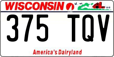 WI license plate 375TQV
