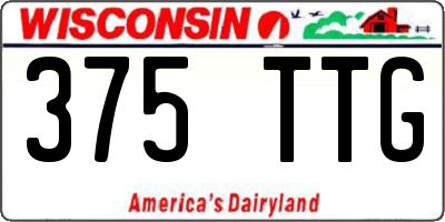 WI license plate 375TTG