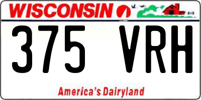 WI license plate 375VRH