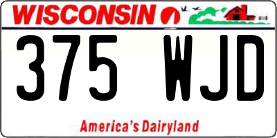 WI license plate 375WJD