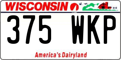 WI license plate 375WKP