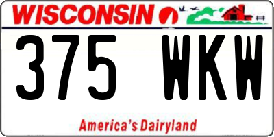 WI license plate 375WKW