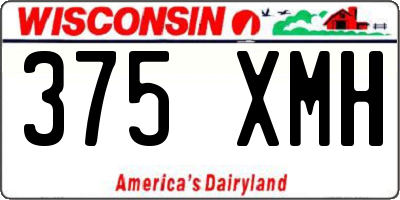 WI license plate 375XMH