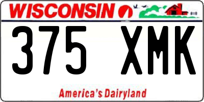 WI license plate 375XMK