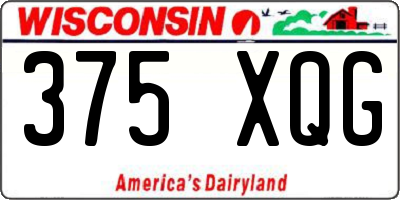 WI license plate 375XQG