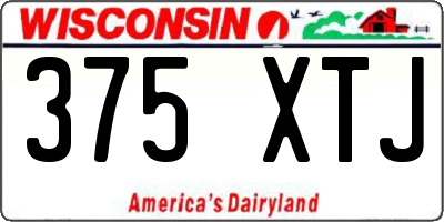 WI license plate 375XTJ