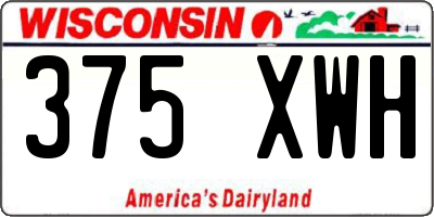 WI license plate 375XWH