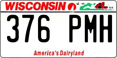 WI license plate 376PMH