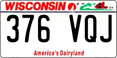 WI license plate 376VQJ