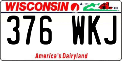 WI license plate 376WKJ