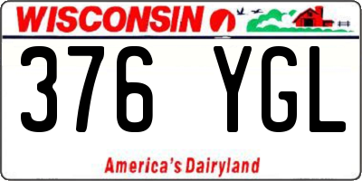 WI license plate 376YGL
