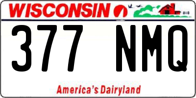WI license plate 377NMQ