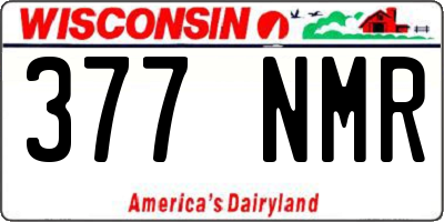 WI license plate 377NMR