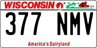 WI license plate 377NMV