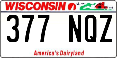 WI license plate 377NQZ