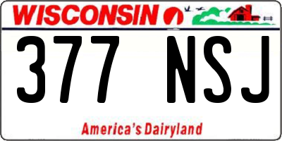 WI license plate 377NSJ