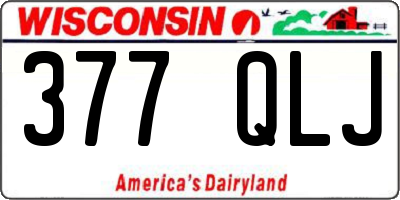 WI license plate 377QLJ