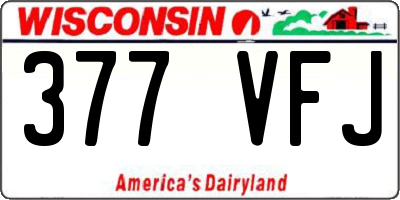 WI license plate 377VFJ