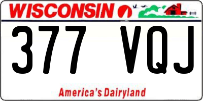 WI license plate 377VQJ