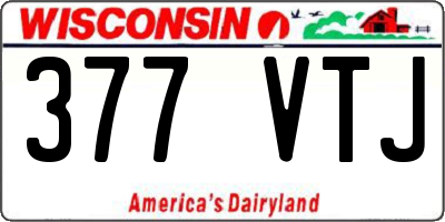 WI license plate 377VTJ