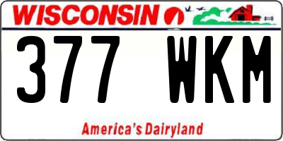 WI license plate 377WKM