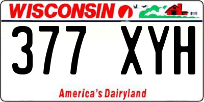 WI license plate 377XYH