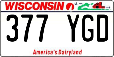 WI license plate 377YGD