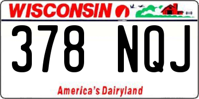 WI license plate 378NQJ