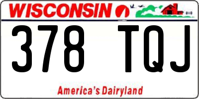 WI license plate 378TQJ
