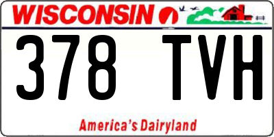 WI license plate 378TVH