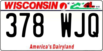 WI license plate 378WJQ