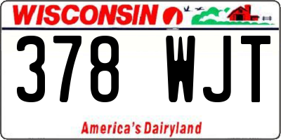 WI license plate 378WJT