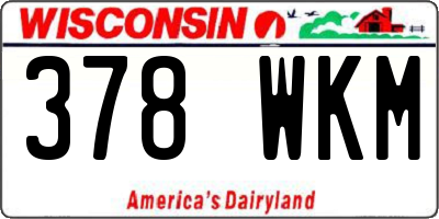 WI license plate 378WKM