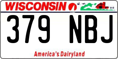 WI license plate 379NBJ